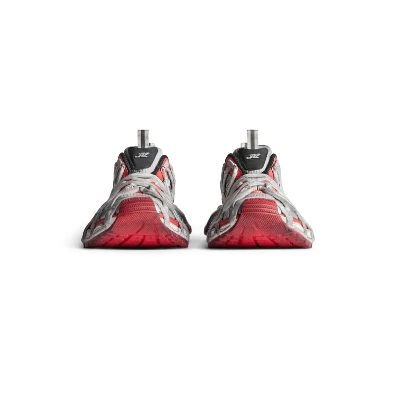Balenciaga Men’s 3xl Extreme Lace Sneaker In Grey / Red / Black / White Grey / Red / Black / White (778698W3XLL1261)