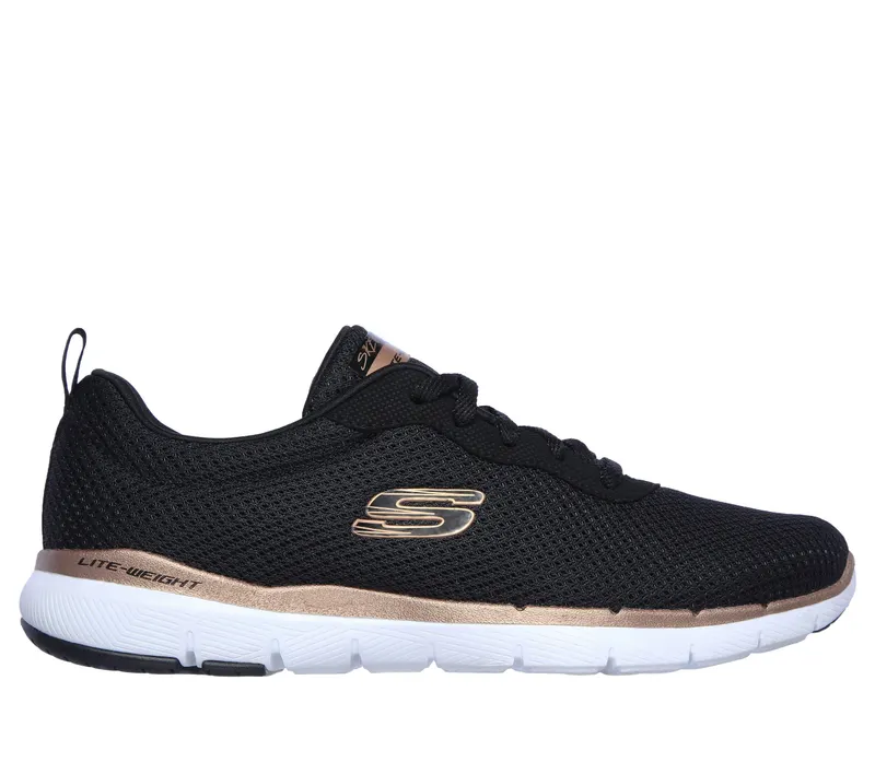 Skechers Flex Appeal 3.0 – First Insight – Zwart / Roos Goud (13070-BKRG)