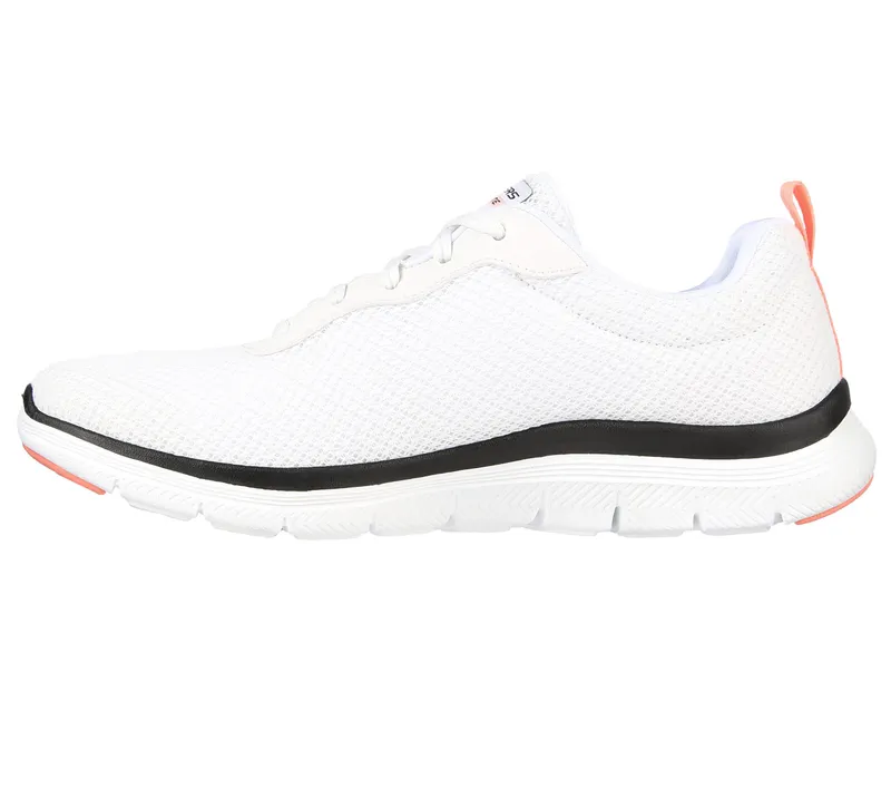 Skechers Flex Appeal 4.0 – Brilliant View – Wit / Zwart / Roze (149303-WBPK)