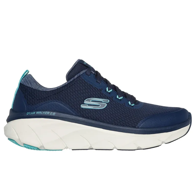 Skechers Relaxed Fit: D’Lux Walker 2.0 – Radiant Rose – Marine / Aqua (150095-NVAQ)