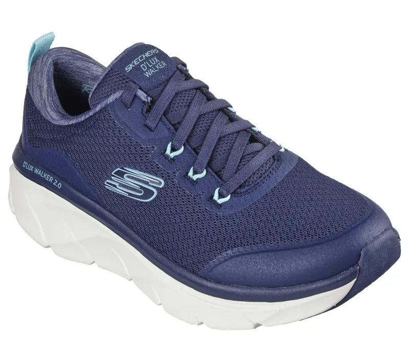 Skechers Relaxed Fit: D’Lux Walker 2.0 – Radiant Rose – Marine / Aqua (150095-NVAQ)