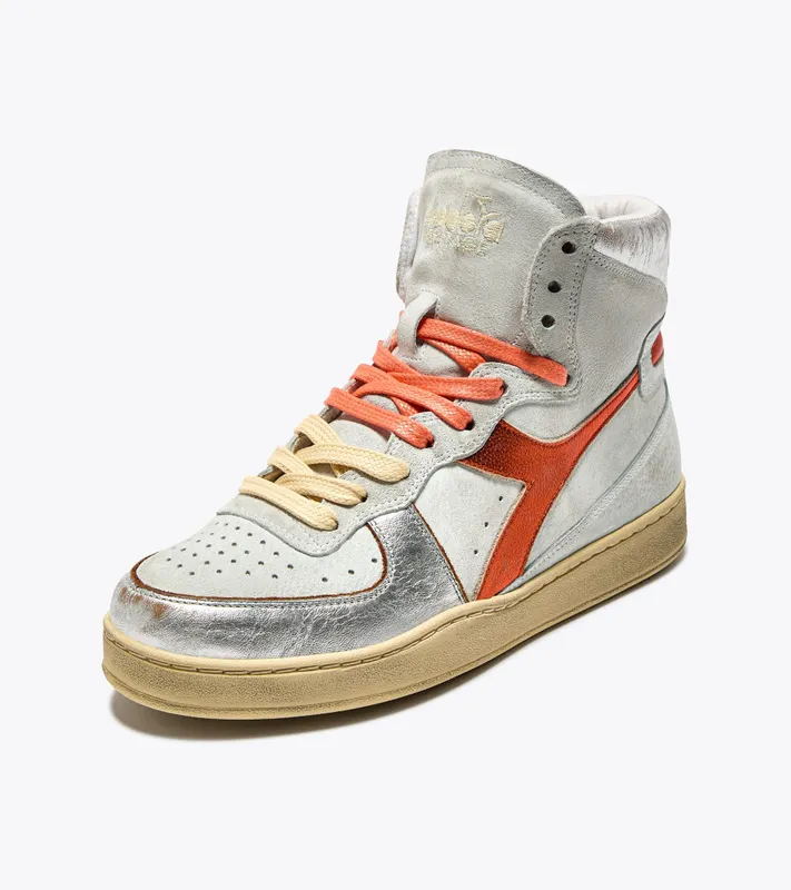 Diadora Mi Basket Metal Pigskin Used Wn White / Orange Nasturtium (201.178889_C5234)