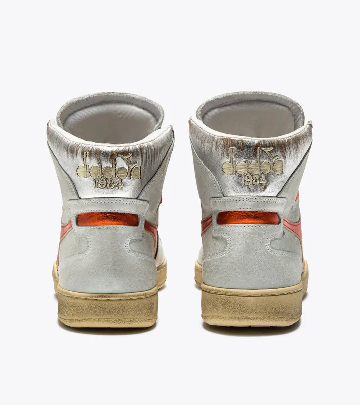 Diadora Mi Basket Metal Pigskin Used Wn White / Orange Nasturtium (201.178889_C5234)