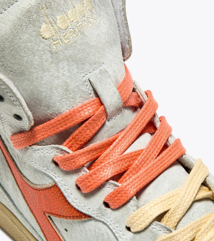 Diadora Mi Basket Metal Pigskin Used Wn White / Orange Nasturtium (201.178889_C5234)