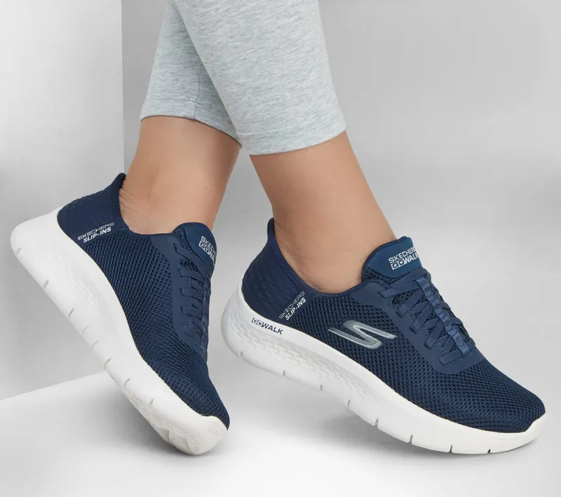 Skechers Skechers Slip-ins: GO WALK Flex – Grand Entry – Marine / Wit (124836-NVW)