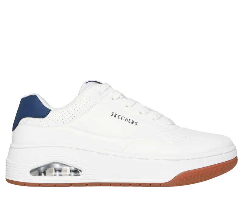 Skechers Uno Court – Wit / Marine (183145-WNV)