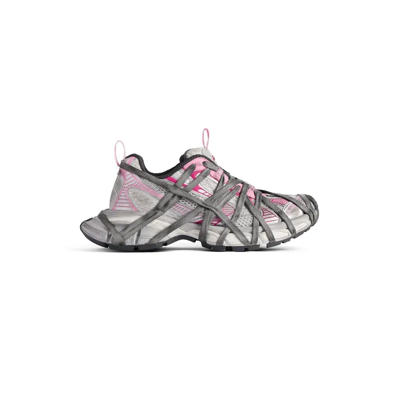 Balenciaga Women’s 3xl Extreme Lace Sneaker In White / Grey White / Grey (778697W3XLL9115)