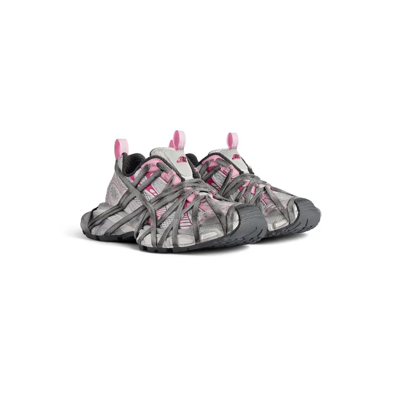 Balenciaga Women’s 3xl Extreme Lace Sneaker In White / Grey White / Grey (778697W3XLL9115)
