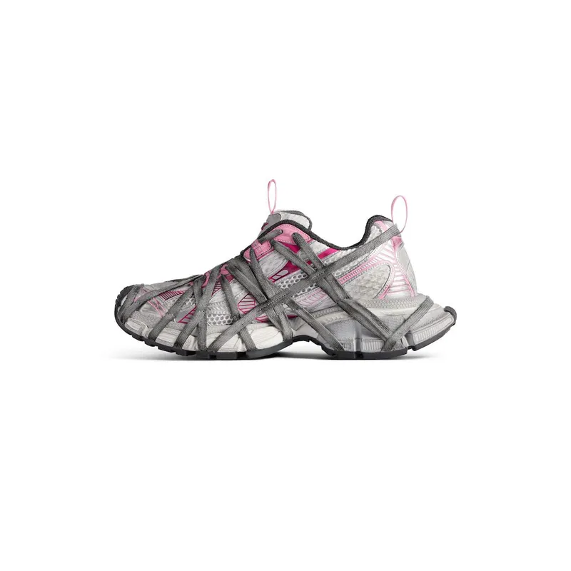 Balenciaga Women’s 3xl Extreme Lace Sneaker In White / Grey White / Grey (778697W3XLL9115)