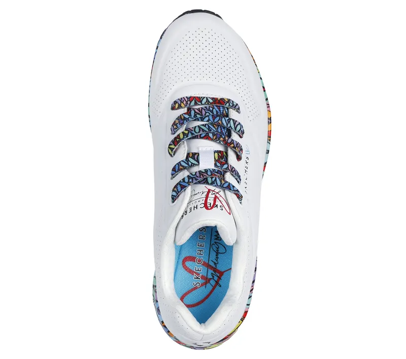 Skechers JGoldcrown: Uno – Ravaged Love – Wit / Multi (177918-WMLT)