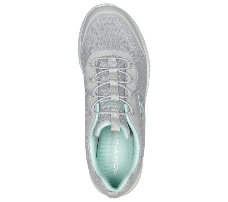 Skechers Dynamight 2.0 – Social Orbit – Grijs / Aqua (149691-GYAQ)