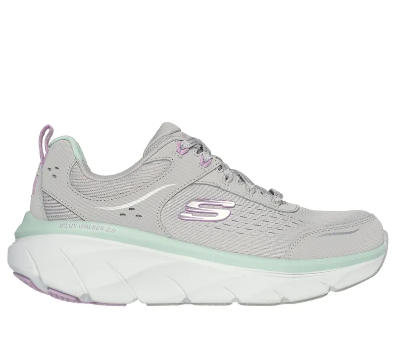 Skechers Relaxed Fit: D’Lux Walker 2.0 – Daisy Doll – Grijs / Multi (150093-GYMT)