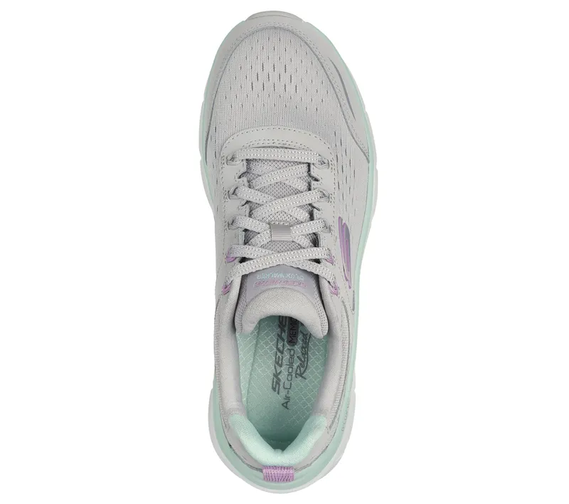 Skechers Relaxed Fit: D’Lux Walker 2.0 – Daisy Doll – Grijs / Multi (150093-GYMT)