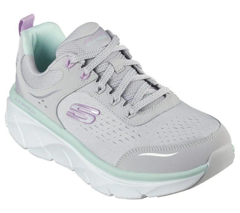 Skechers Relaxed Fit: D’Lux Walker 2.0 – Daisy Doll – Grijs / Multi (150093-GYMT)
