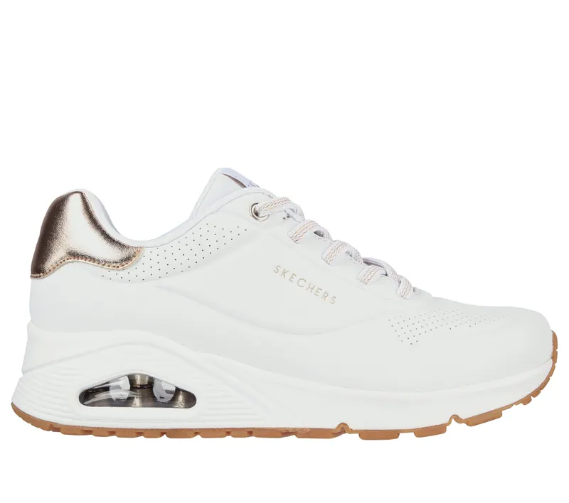 Skechers Uno – Shimmer Away – Wit (155196-WHT)