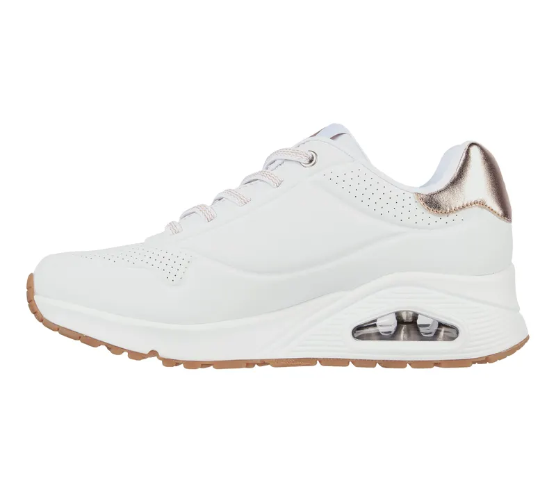 Skechers Uno – Shimmer Away – Wit (155196-WHT)