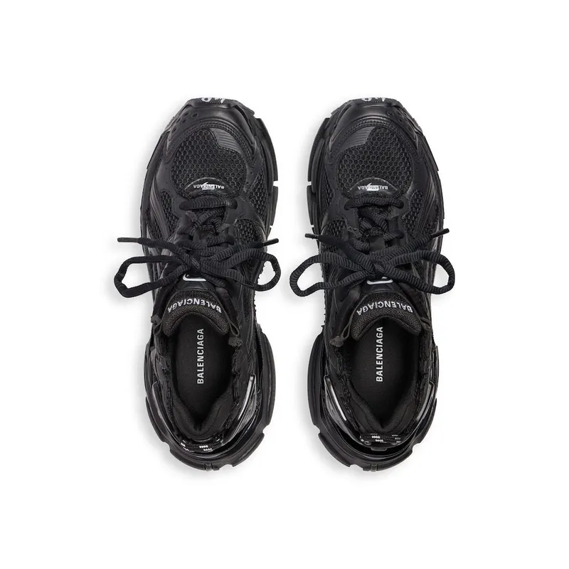 Balenciaga Women’s Runner Sneaker In Black Black (772767W3RBT1000)