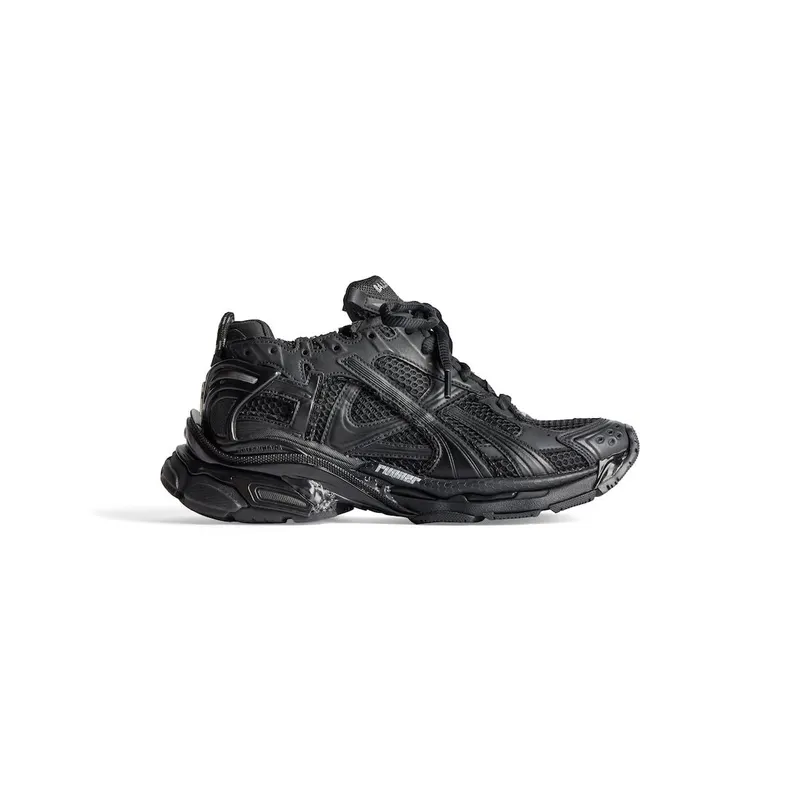 Balenciaga Women’s Runner Sneaker In Black Black (772767W3RBT1000)
