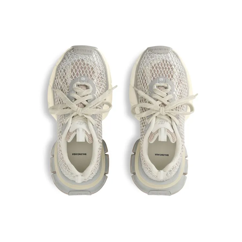 Balenciaga Women’s 3xl Fishnet Sneaker In Eggshell Eggshell (788818W3XFN9191)