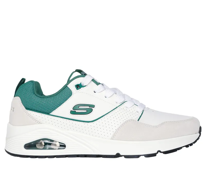 Skechers Uno – Retro One – Wit / Groente (183020-WGRN)