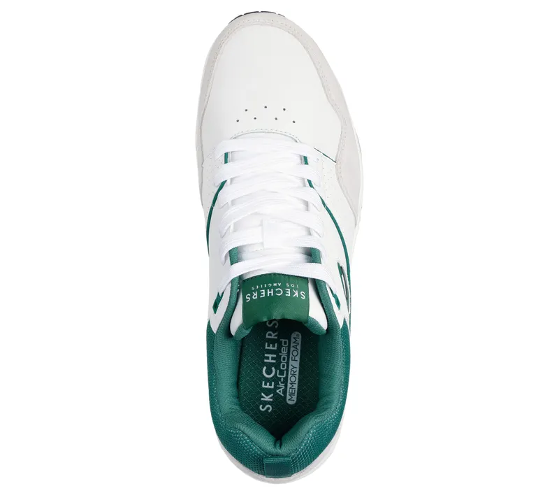 Skechers Uno – Retro One – Wit / Groente (183020-WGRN)