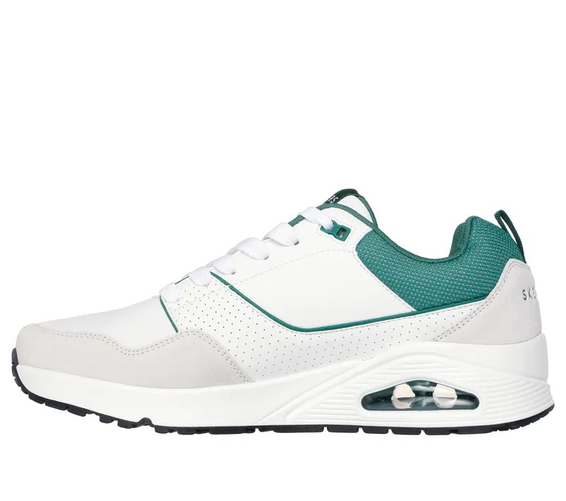 Skechers Uno – Retro One – Wit / Groente (183020-WGRN)