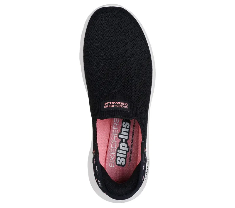 Skechers Skechers Slip-ins: GO WALK Flex – Sunset Rose – Zwart / Roze (124822-BKPK)