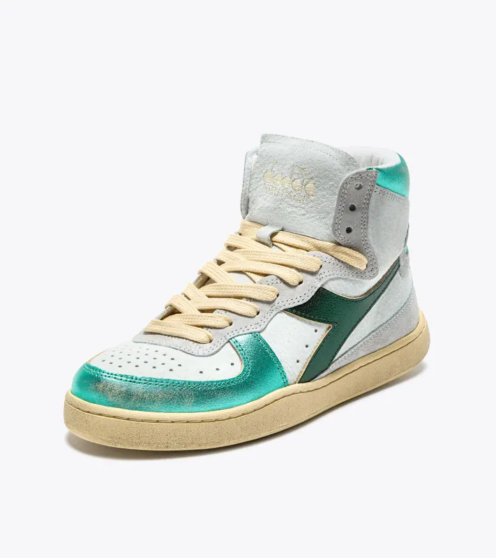 Diadora Mi Basket Metal Pigskin Used Wn Turquoise (201.178889_70055)