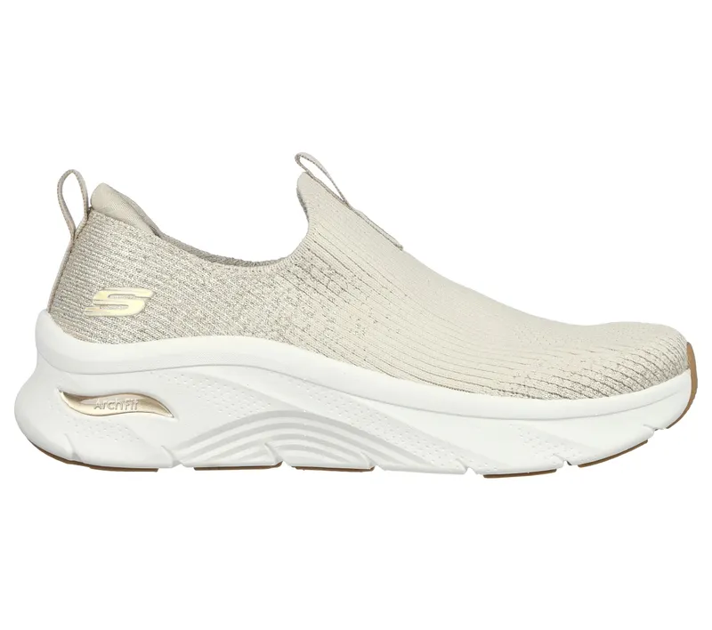 Skechers Relaxed Fit: Arch Fit D’Lux – Glimmer Dust – Natuurlijk / Goud (149689-NTGD)