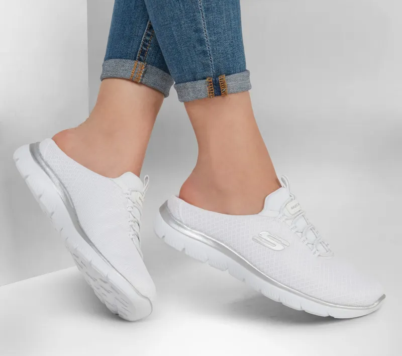 Skechers Summits – Swift Step – Wit / Zilver (149529-WSL)