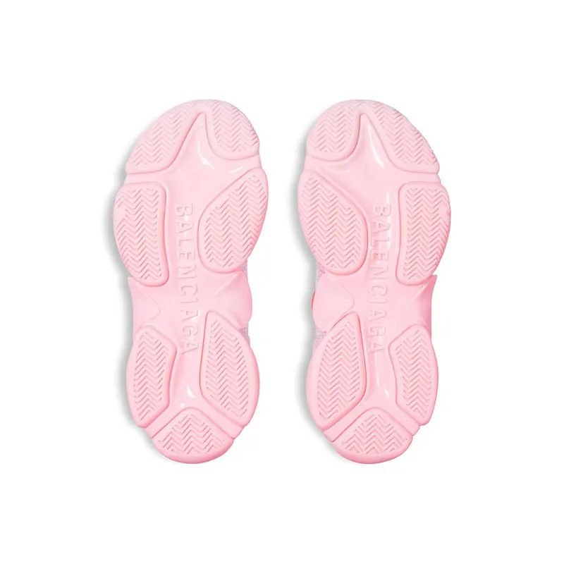 Balenciaga Women’s Triple S Sneaker With Rhinestones In Light Pink Light Pink (524039W2TST5194)