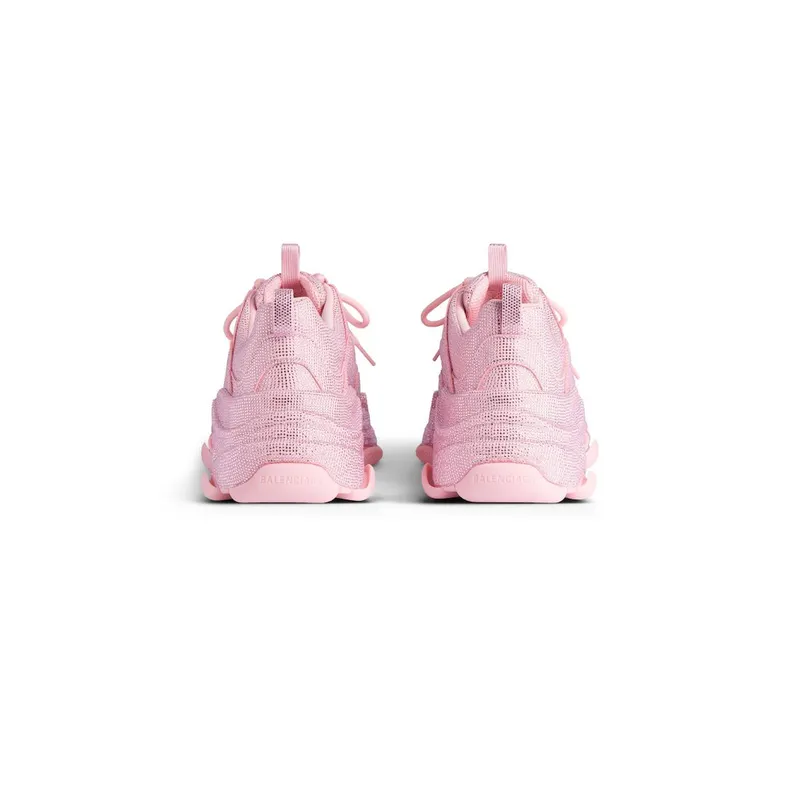 Balenciaga Women’s Triple S Sneaker With Rhinestones In Light Pink Light Pink (524039W2TST5194)