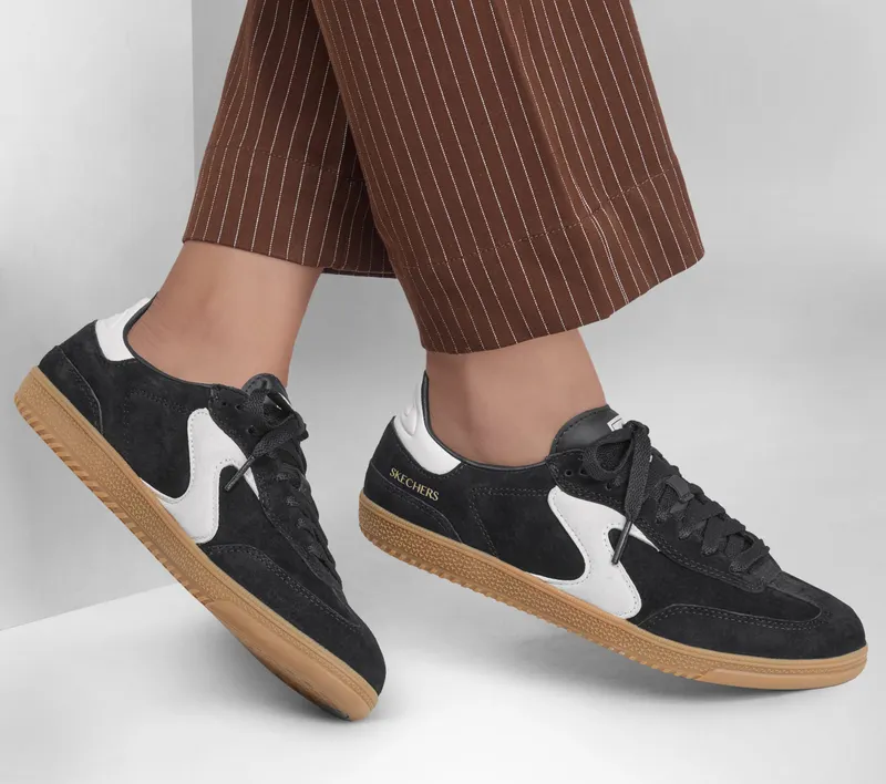 Skechers Hotshot – Varsity Crew – Zwart / Natuurlijk (185233-BKNT)