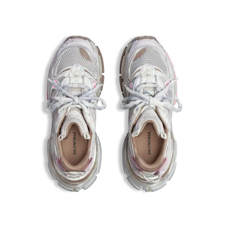 Balenciaga Women’s Runner 2.0 Sneaker In Taupe / Pink Taupe / Pink (779064W3RXP2050)