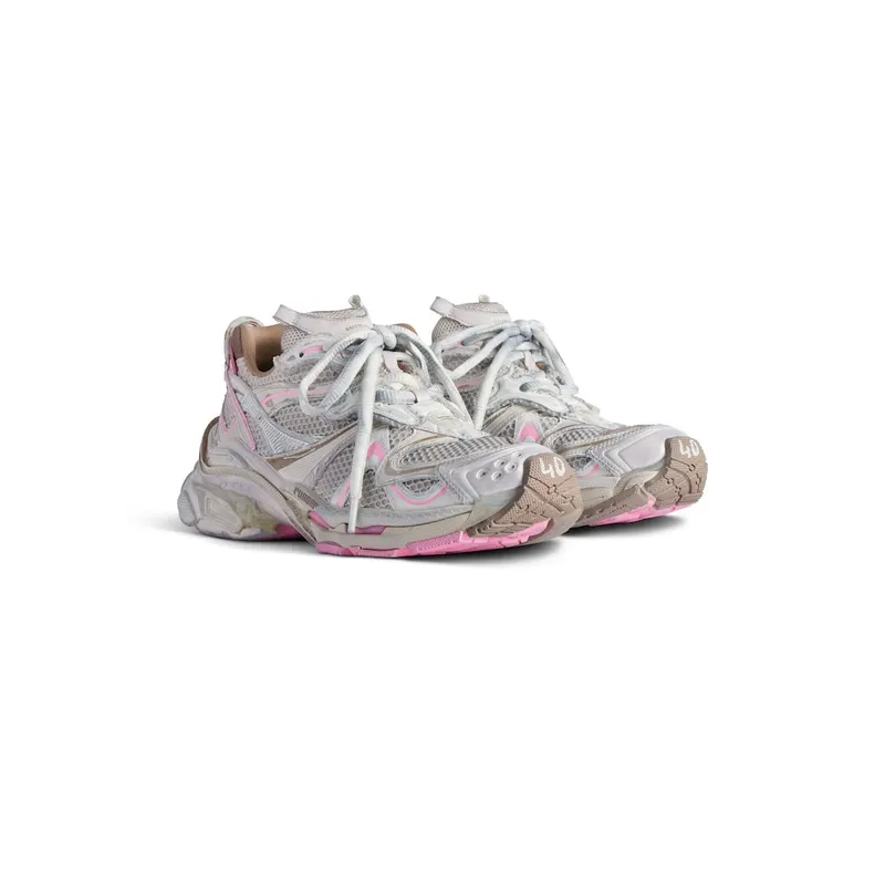 Balenciaga Women’s Runner 2.0 Sneaker In Taupe / Pink Taupe / Pink (779064W3RXP2050)