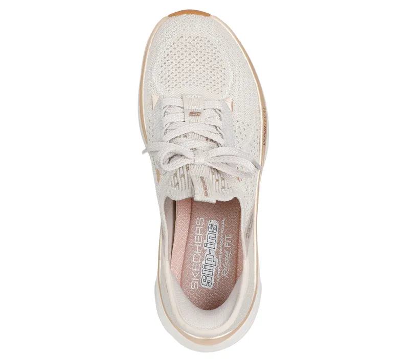 Skechers Skechers Slip-ins Relaxed Fit: D’Lux Vapor – Evening Glowing – Natuurlijk / Goud (150584-NTGD)