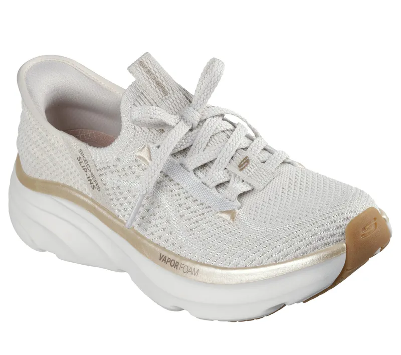 Skechers Skechers Slip-ins Relaxed Fit: D’Lux Vapor – Evening Glowing – Natuurlijk / Goud (150584-NTGD)