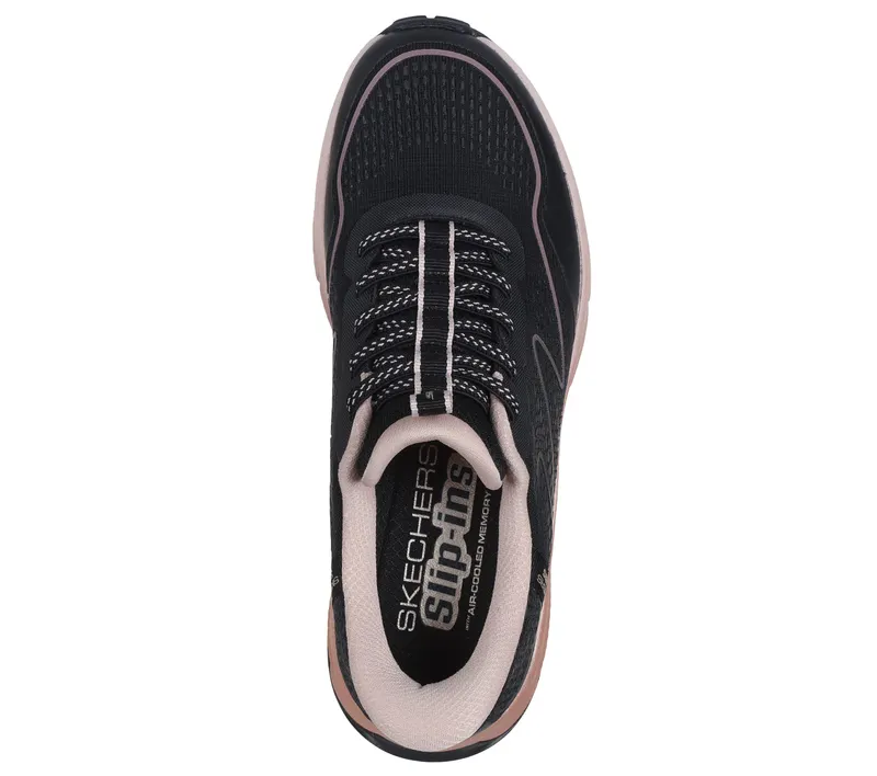 Skechers Skechers Slip-ins: Switch Back – Mist – Zwart / Roze (180157-BKPK)