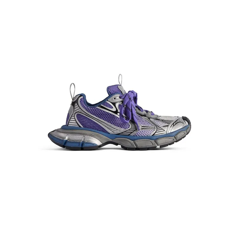 Balenciaga Women’s 3xl Gradient Sneaker In Purple / Grey / Navy Purple / Grey / Navy (734731W3XGM5140)