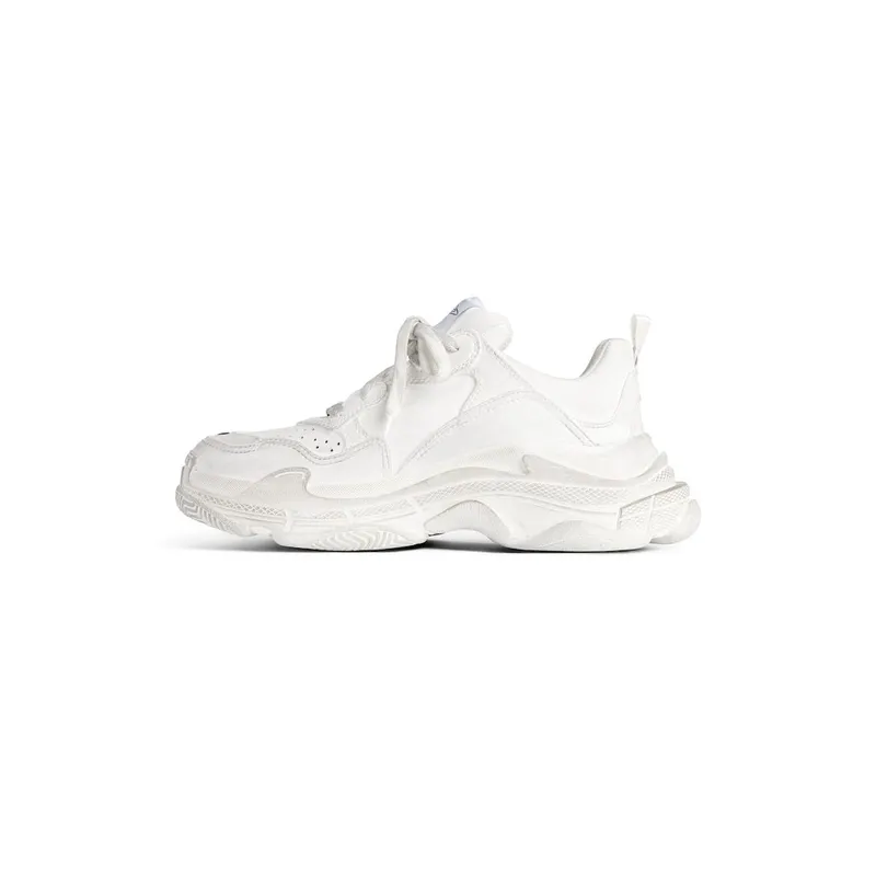 Balenciaga Men’s Triple S Sporty Sneaker In White White (803243WTSSL9000)