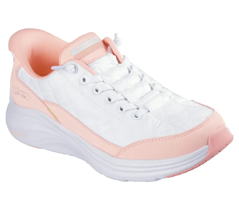 Skechers Skechers Slip-ins: Contour Foam – Cozy Fit – Wit / Koraal (150404-WCRL)