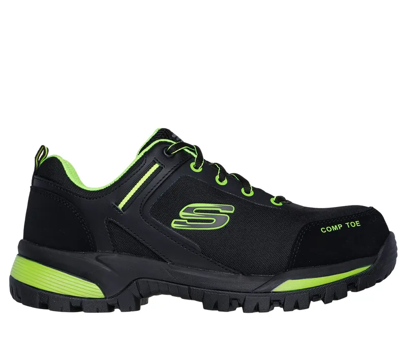 Skechers Work: Gatlon – Strigax – Zwart / Limoen (200188EC-BKLM)