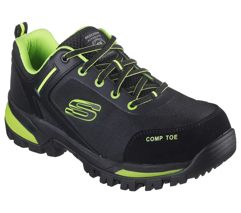 Skechers Work: Gatlon – Strigax – Zwart / Limoen (200188EC-BKLM)