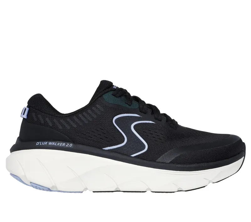 Skechers D’Lux Walker 2.0 – Active Pace – Zwart / Lavendel (150007-BKLV)