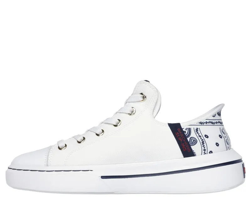 Skechers Skechers Slip-ins: Snoop One – OG Canvas – Wit / Marine (251036-WNVR)