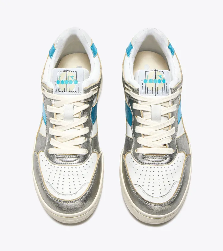 Diadora B.560 Metal Mix Wn White / Silver / Aquamarine (201.182502_C0032)