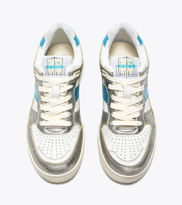 Diadora B.560 Metal Mix Wn White / Silver / Aquamarine (201.182502_C0032)