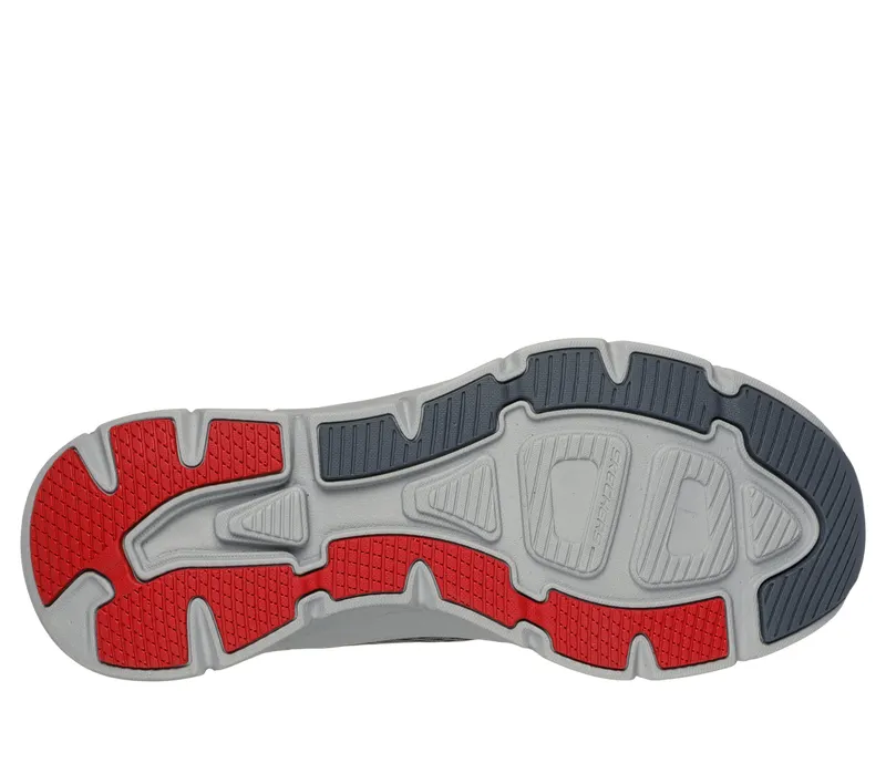 Skechers Relaxed Fit: D’Lux Walker 2.0 – Swave – Houtskool / Rood (232714-CCRD)