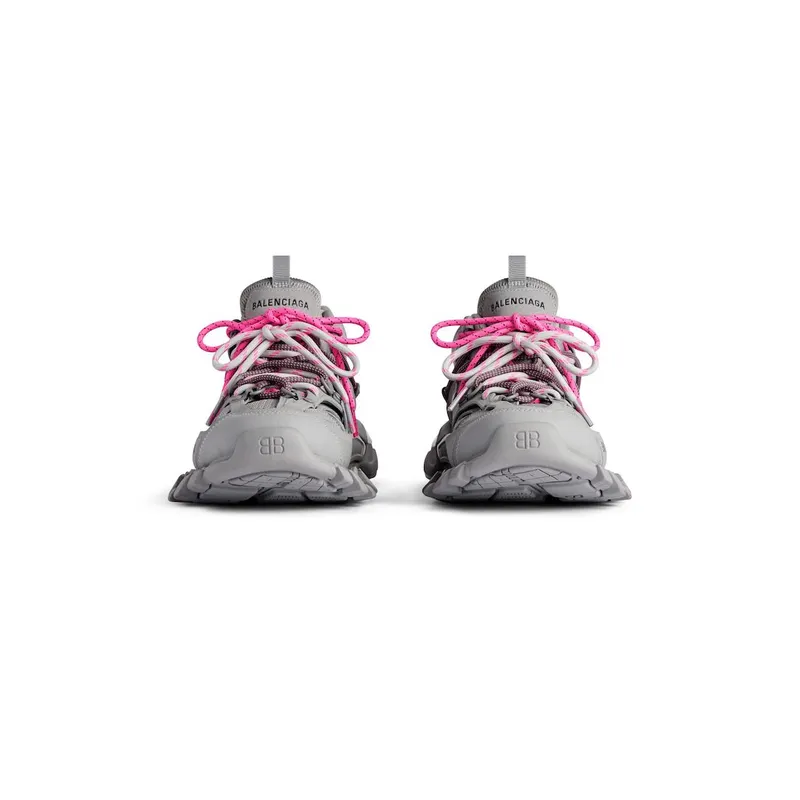 Balenciaga Women’s Track Trail Laces Sneaker In Grey / Pink Grey / Pink (800590WTRHK1013)