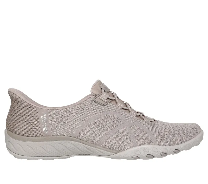 Skechers Skechers Slip-ins: Breathe-Easy – Knitty Waves – Taupe (100762-TPE)